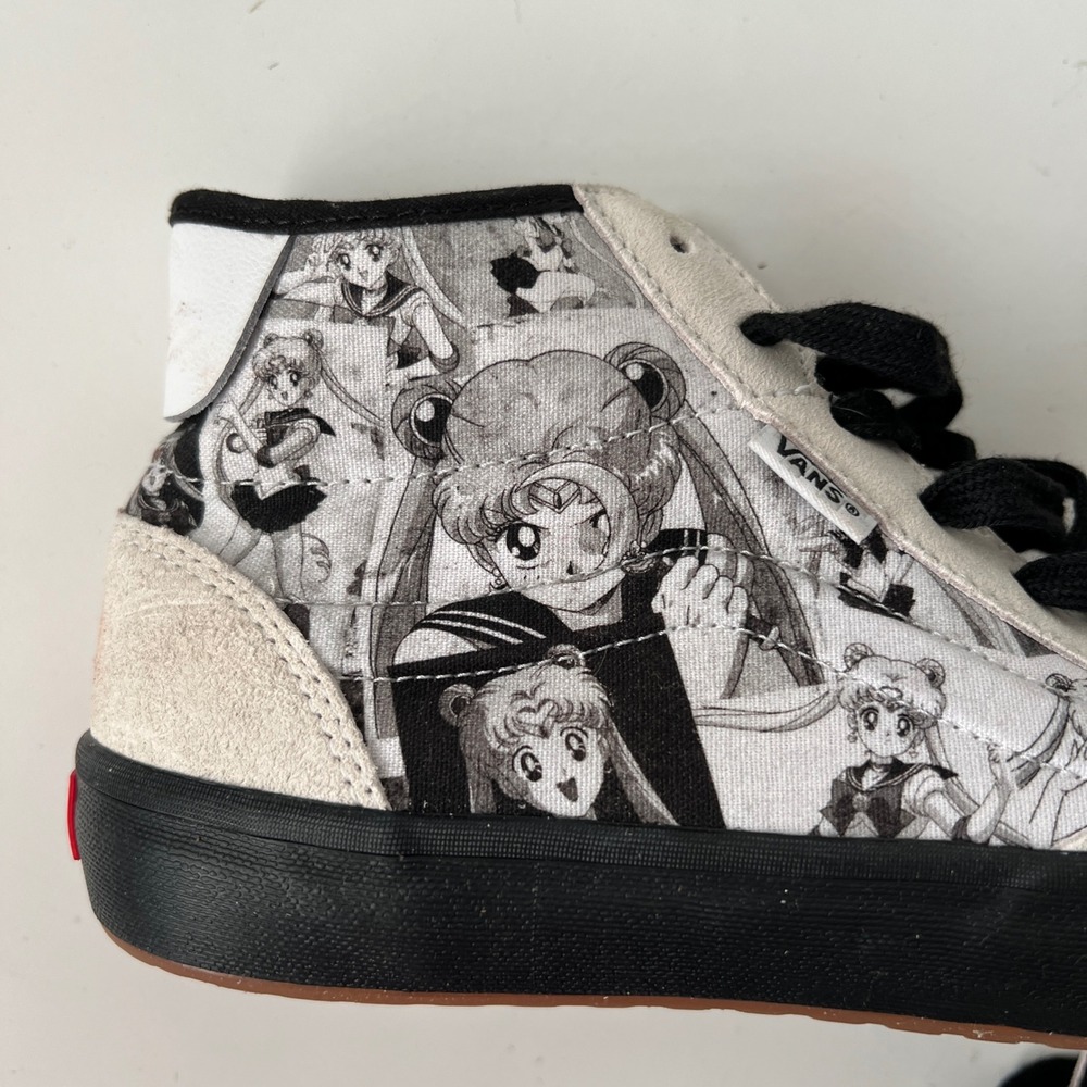 Vans Sailor Moon High Top‎ Shoes Size 10 Women's Anime Suede Leather - Picture 6 of 12